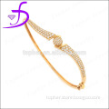 925 silver micro pave bangle gold plated factory direct sale